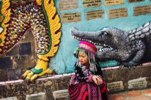 Kid traditionnal outfit in Thailand