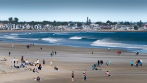 View of Ogunquit, a Maine beach