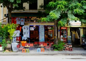 Cafe in Hanoi, Vietnam