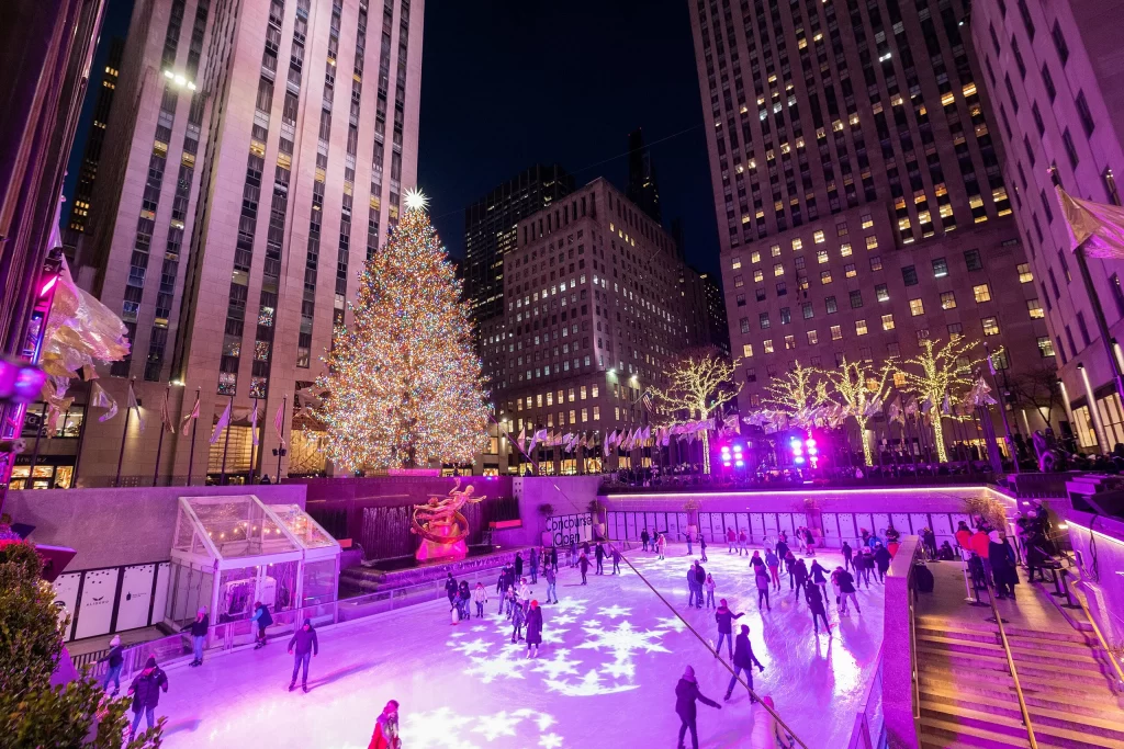 Rockefeller Christmas Tree in New York.