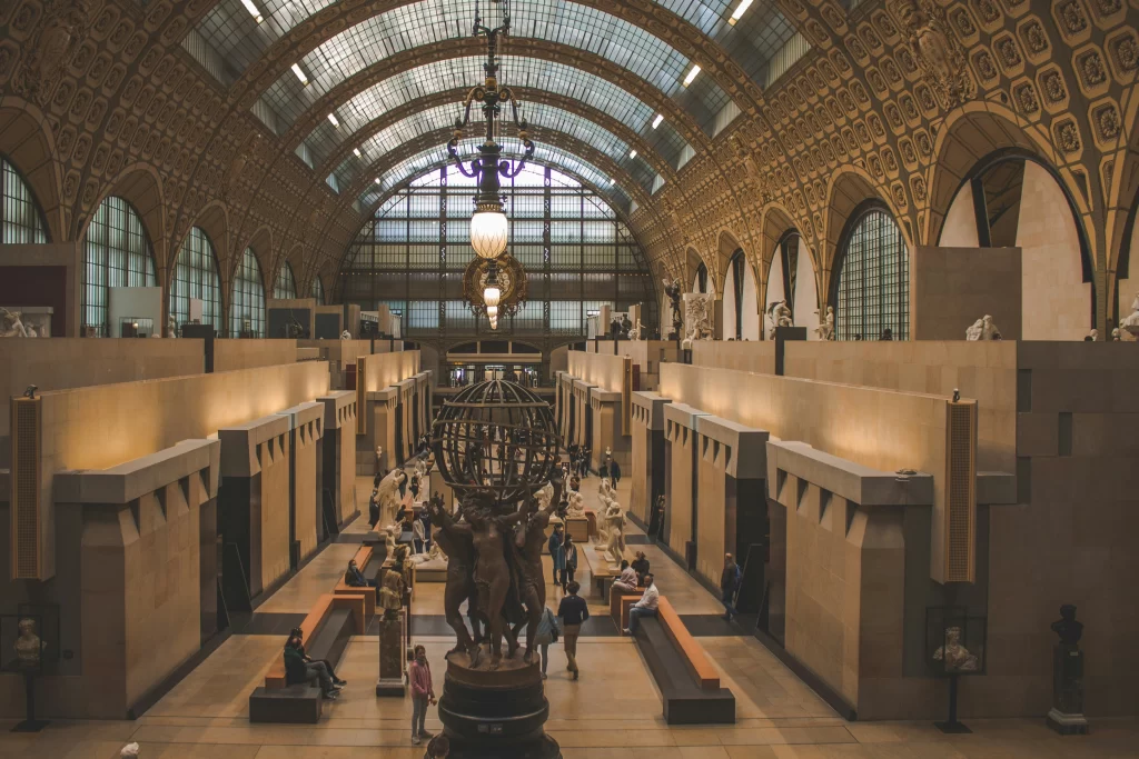 Interior of the Orsay Museum.