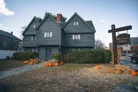 House in Salem MA during Halloween